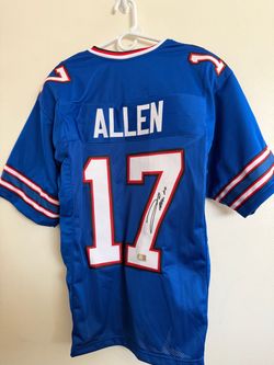 JOSH ALLEN SIGNED BUFFALO BILLS QB AUTOGRAPHED CUSTOM JERSEY W/COA - XL - 998