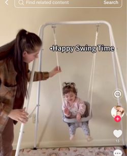 Indoor Baby Toddler Swing with Stand