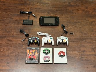 Nintendo Wii U GamePad + 4 GameCube Games + 3 GCN Controllers + GCN Adapter Bundle | Luigi’s Mansion, Kirby Air Ride & More!