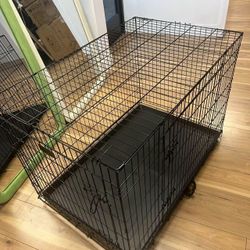 46/42/36/30/24/18 inch Heavy Duty Dog Crate Cage with Wheels