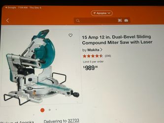 Makita Slide Compound Miter Saw / Laser