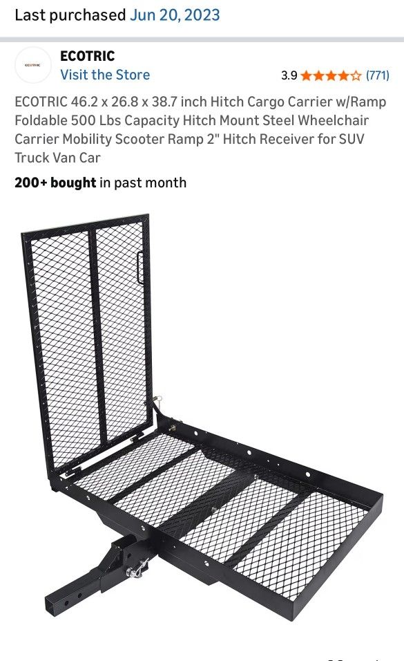 Mobility Scooter Ramp Hitch