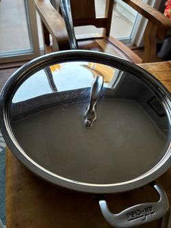 All Clad 4 quart stainless steel sauté pan