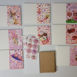 Valentines Cards With Envelopes And Stickers