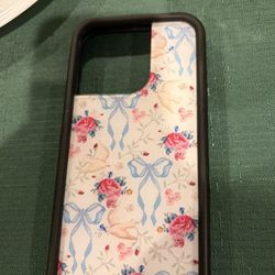 wildflower Pretty white and blue phone case with a touch of fairy charm #fairycore 