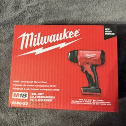 Milwaukee M18 18V Lithium-Ion Cordless Compact Heat Gun (Tool-Only)