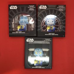 Funko Pop Pin Star Wars Darth Vader, Maul, Palpatine GITD SPO Exclusive LE 600