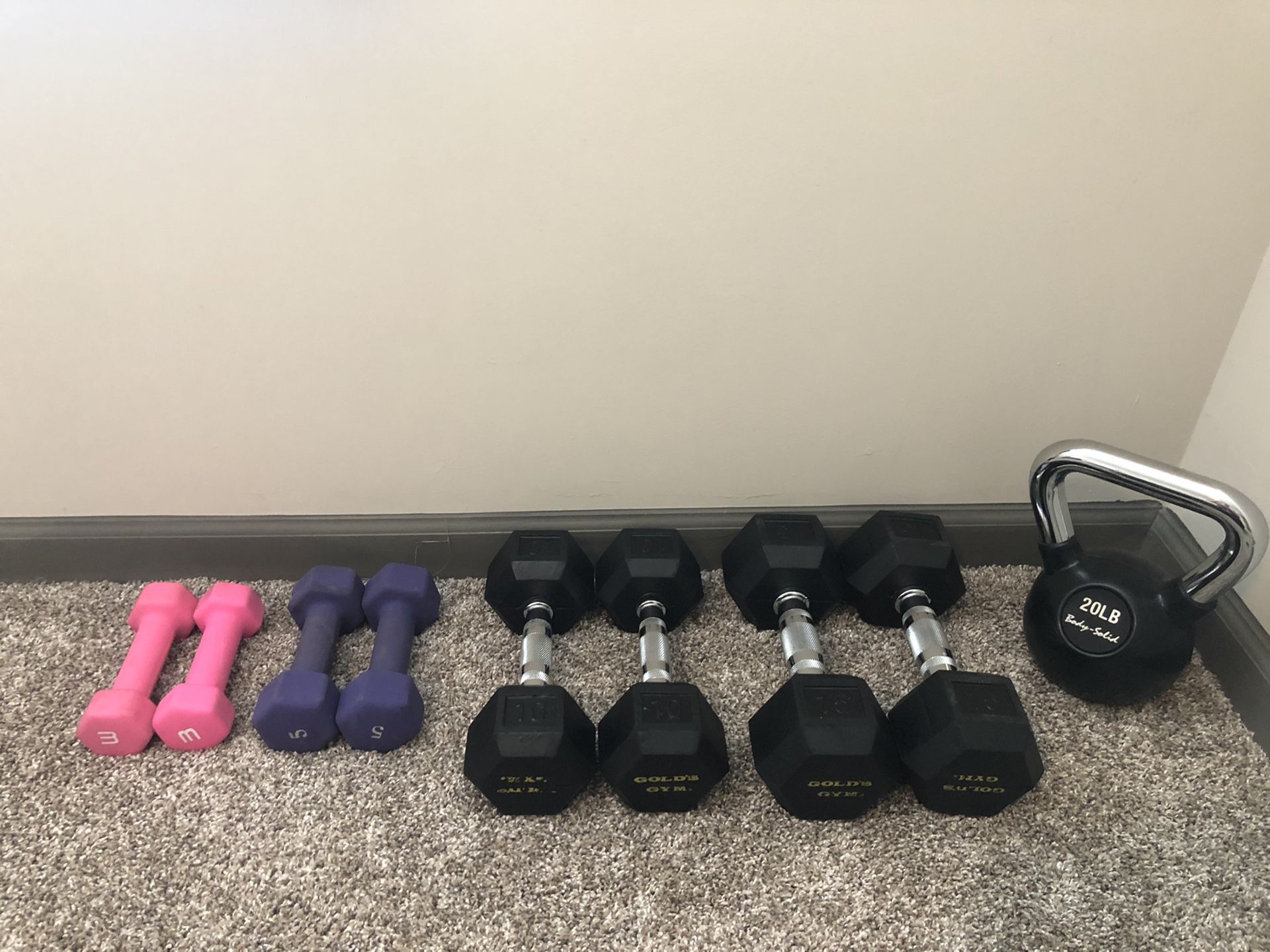 Weights - Dumbbells & Kettlebell!