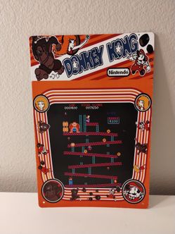 Donkey Kong Metal Sign 8 x 12 inches, Man Cave Garage Game Room New Without Tags
