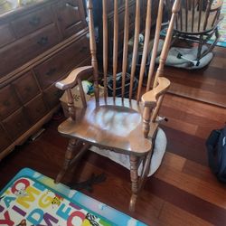 Vintage Maple Rocking Chair