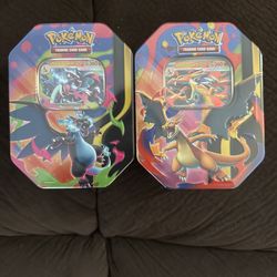 Mega Charizard X and Y Tins