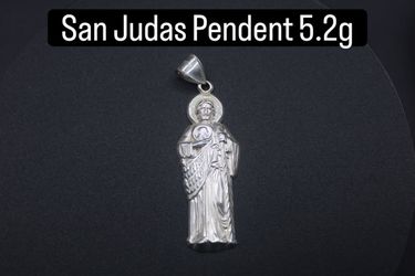 San judas 925 silver pendent