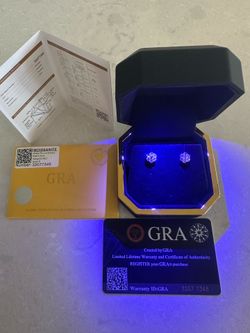 VVS1 Moissanite Honeycomb Earrings (Pendientes)