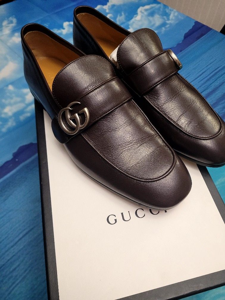 Gucci Quentin Leather Dark Brown