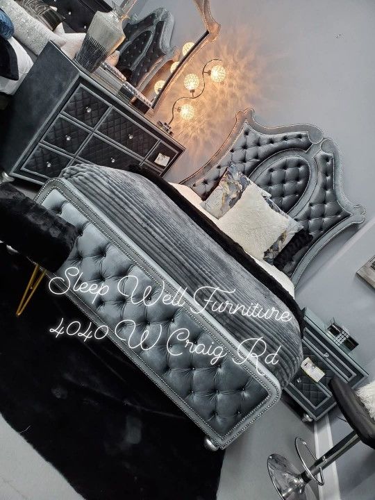 🙋♂️4pc Queen -Bedroom 👉 -Furniture 💲SALE