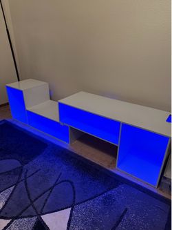 Modern TV Stand With LED Lights