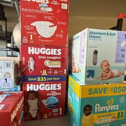 Diapers Huggies Pampers