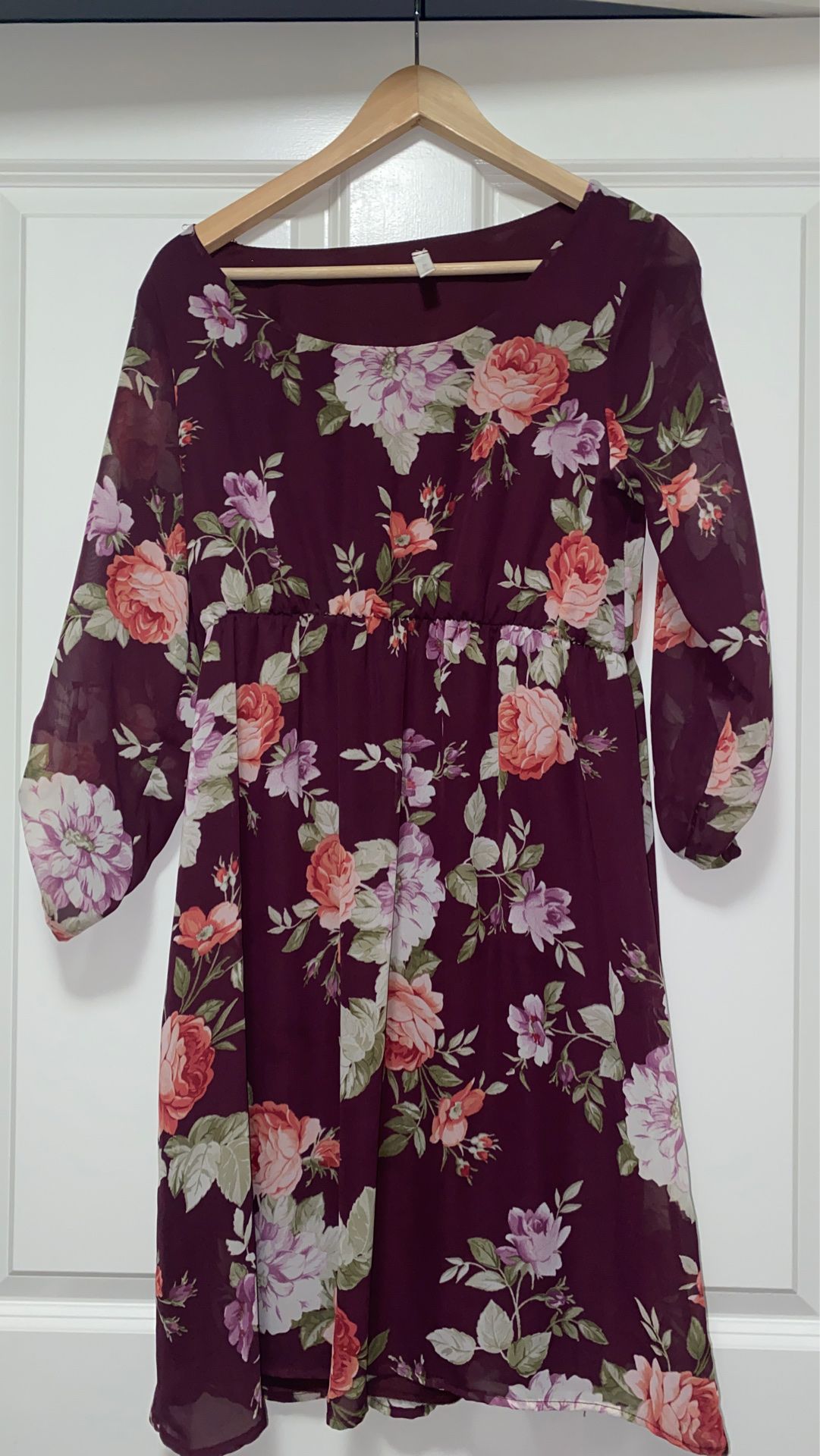Pink Blush maternity dress medium