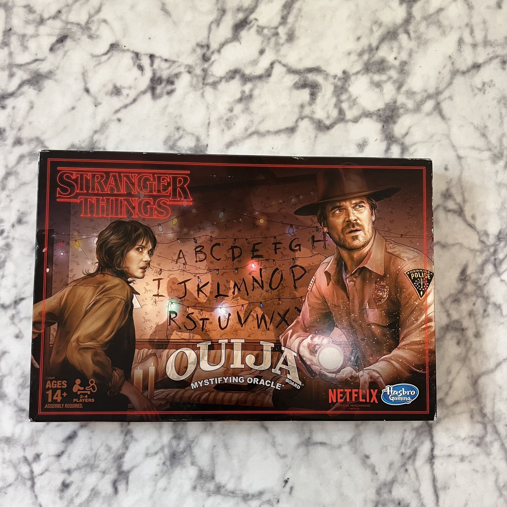 Netflix "Stranger Things" Hasbro Ouija Board Game with planchette 2017