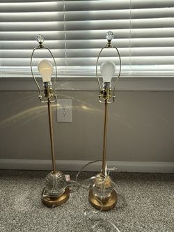 Gold Jeweled Base Lamps