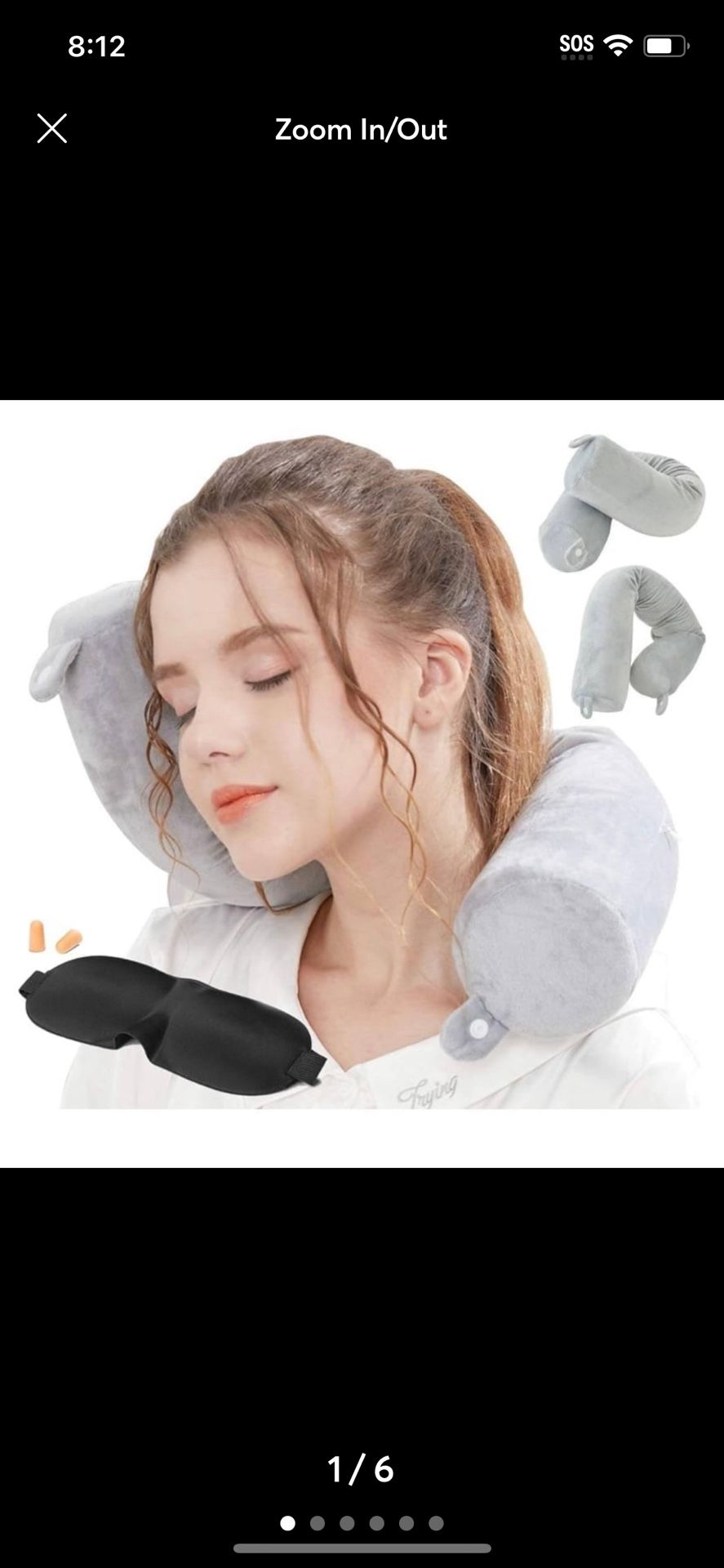 Travel Pillow Neck Pillows Travel Traveling on Airplane Twist Memory. (Y)