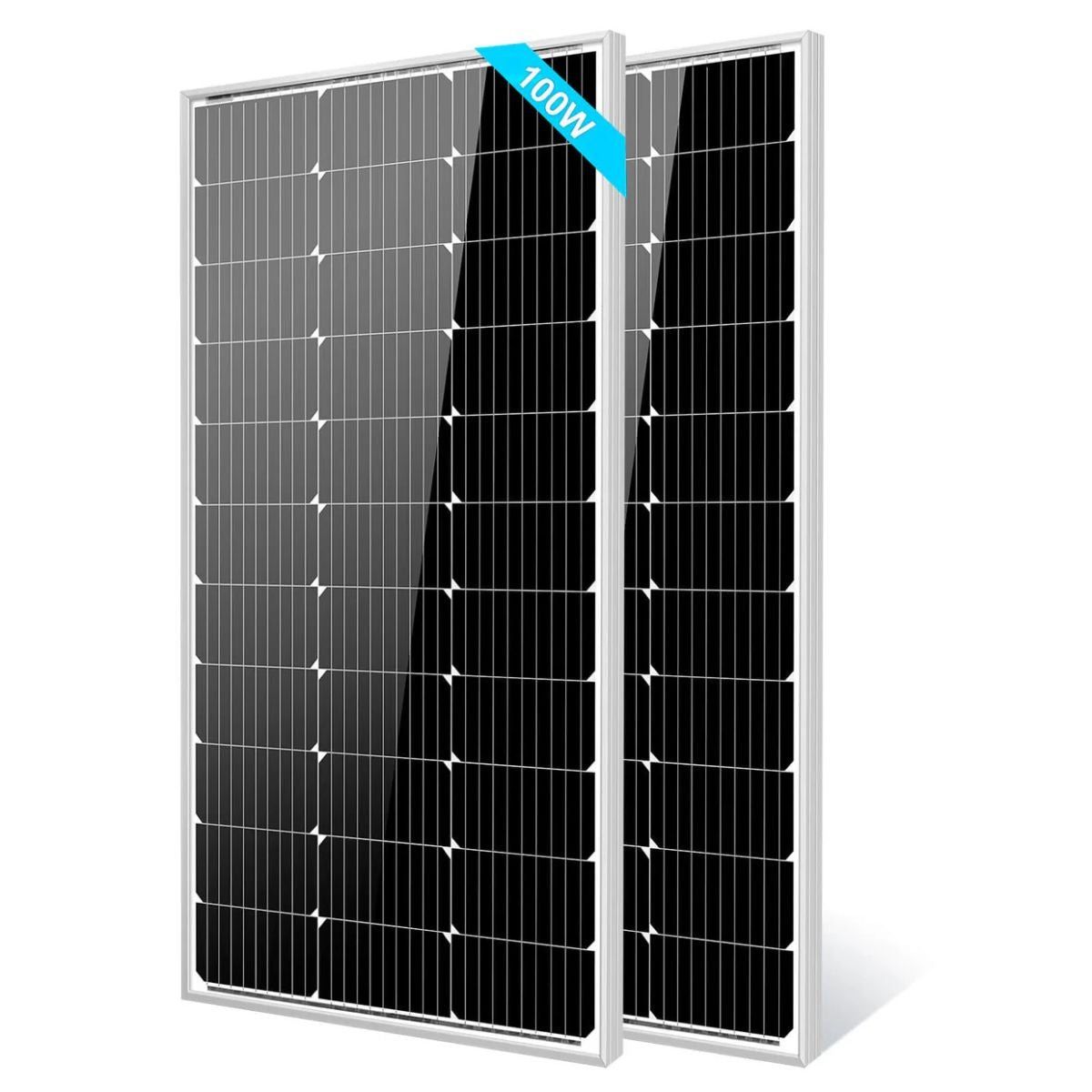 2 Pcs SunGoldPower SG-2P100WM 100W Monocrystalline Solar Panel