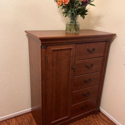 Wood Dresser Cabinet Armoire 