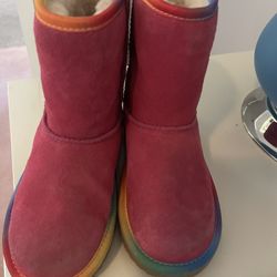 Pink Rainbow UGGS Size 1