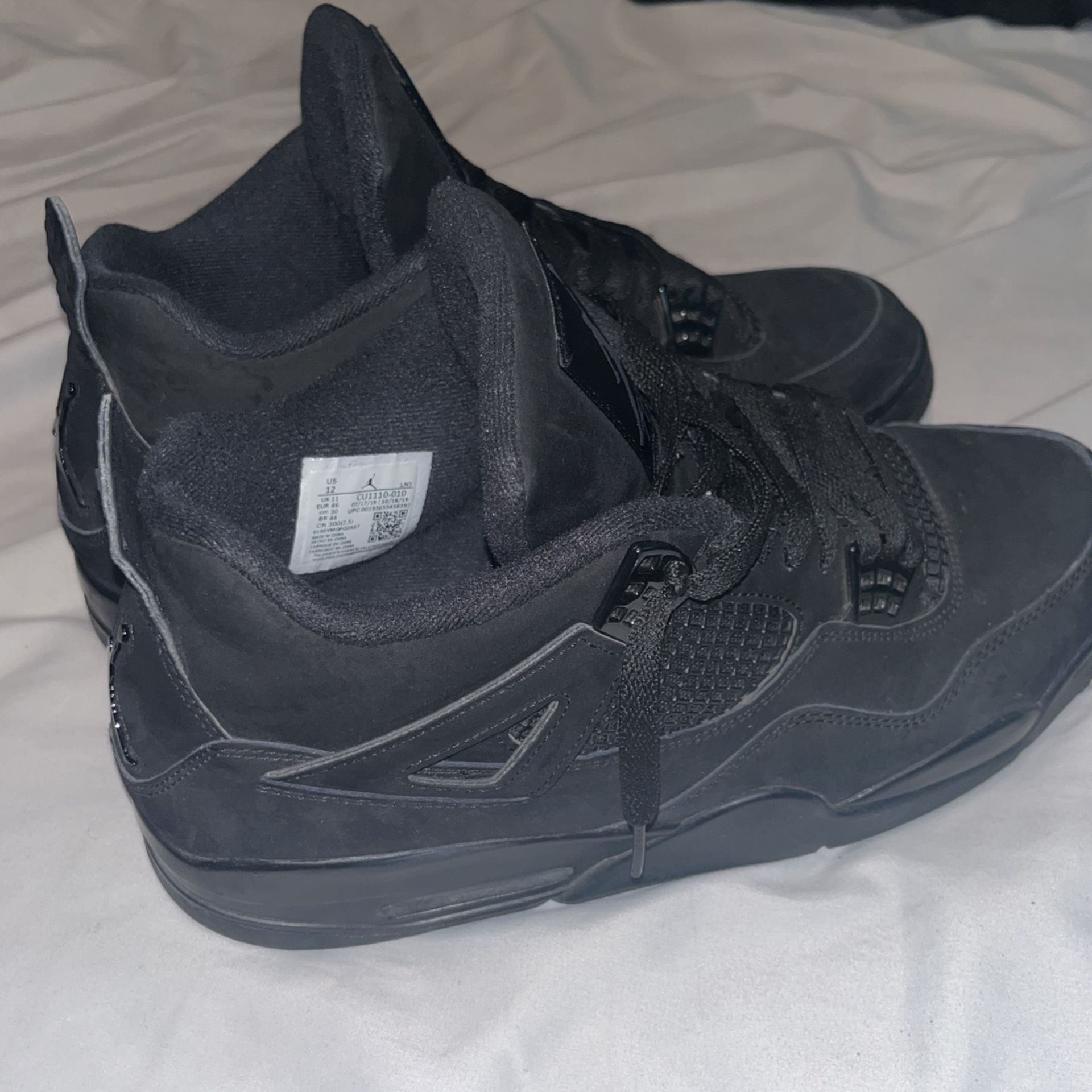 Black Car Jordan 4’s