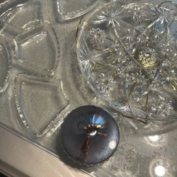 Está hermosa dulcera o para ensalada para lo que usted guste, poner ahí tiene 66 cositas para poner a lo que usted quiera y una en el medio le e estoy