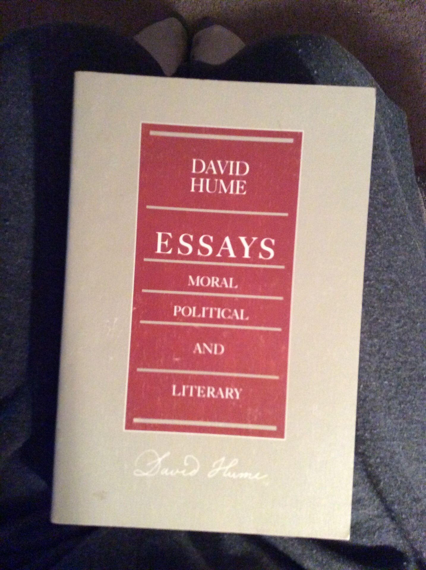 Essays Moral Political and Literary