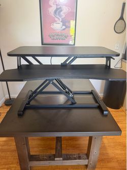 VIVO 32" Height-Adjustable Standing Desk Converter — $80 OBO