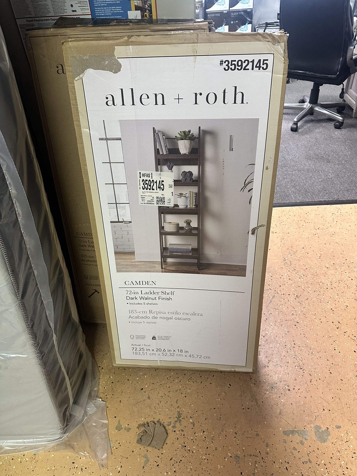 Allen + Roth Ladder Bookshelf