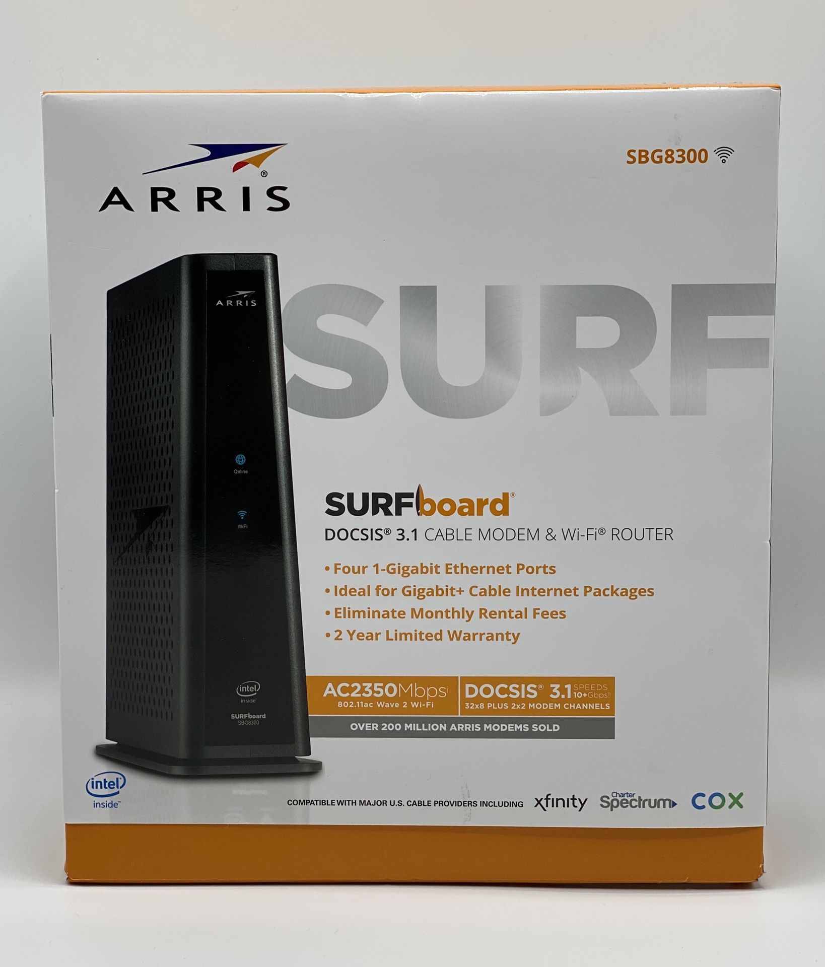 Arris Surfboard SBG8300 DOCSIS 3.1 Wifi Cable Modem & Wifi Router New / Sealed