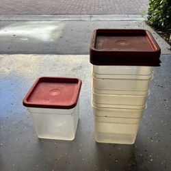1 Gallon Containers (5) Commercial Restaurant Quality Tupperware