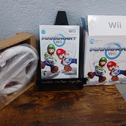 Mario Kart Wii Wheel Bundle ( Nintendo Wii, 2007) ■Includes Game ■Mint Disc!