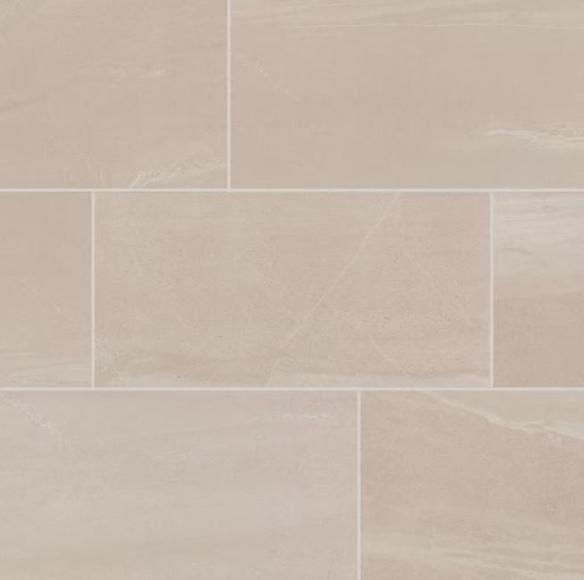 Daltile Rorington Taupe 12" x 24" Glazed Porcelain Floor And Wall Tile [17.6 Sq. Ft. / Case] - T