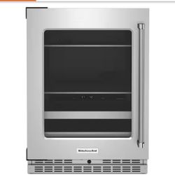 KitchenAid 24 in. 14-Bottle Beverage Cooler in Stainless Steel