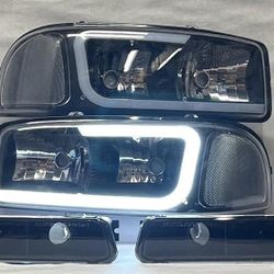 DRL Sierra Headlights Luces Micas Calaveras Faros Focos Luz Light 1999 to 2006 GMC Sierra Yukon Denali