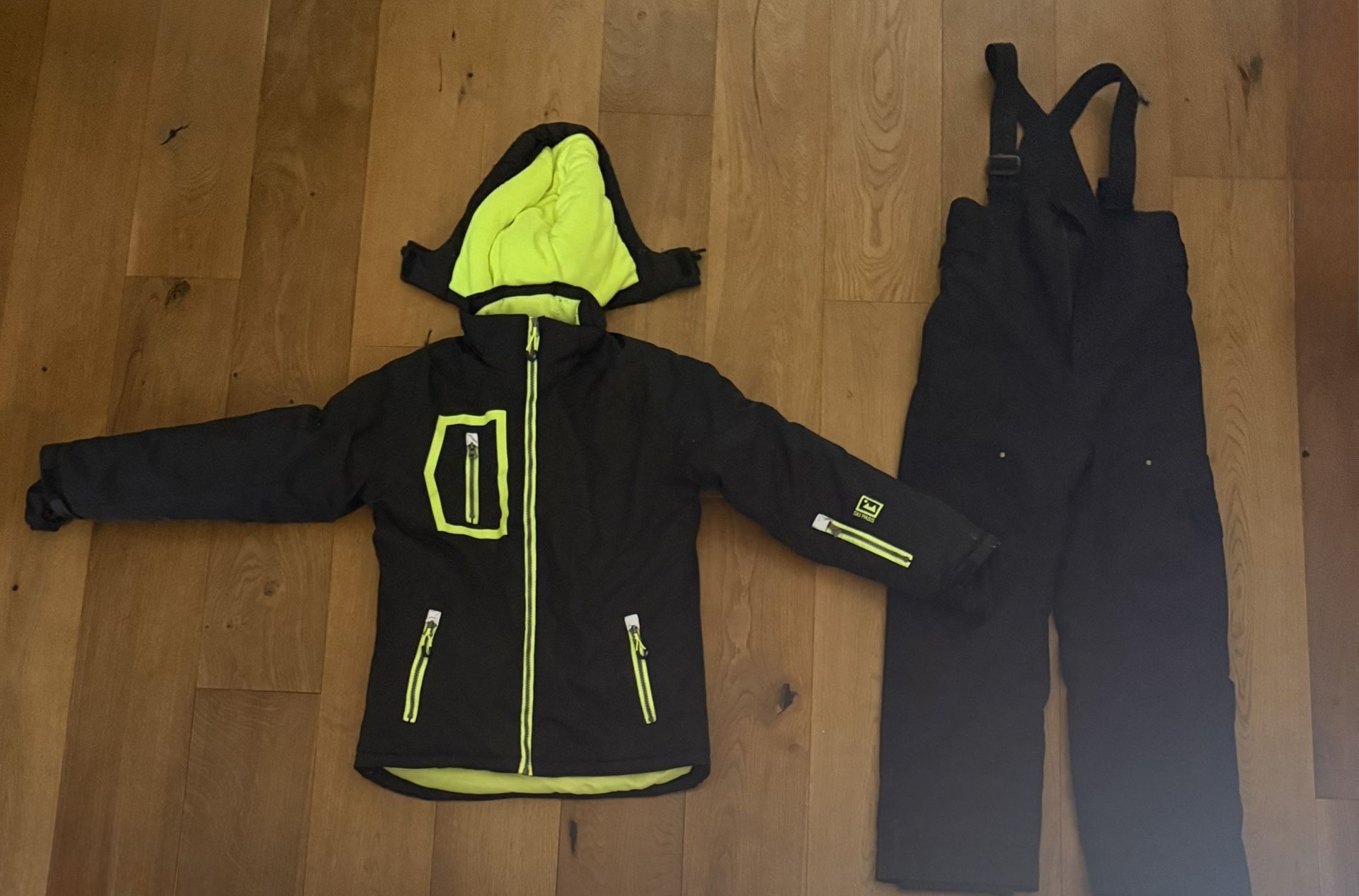 Boys Ski Jacket and Bib Pants - Sizes 8 and 12