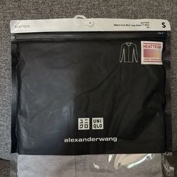 New UNIQLO x ALEXANDER WANG Ribbed Crew Neck Long Sleeve T Shirt S MEN Y2K