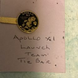 This Is a Tie Bar Issued To The Launch Team For Apollo II 1967