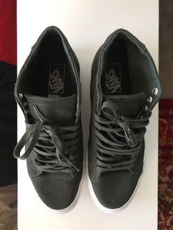 Navy Green Mid-Top Vans Classic Size 8 US MEN (9.5 US WOMEN)