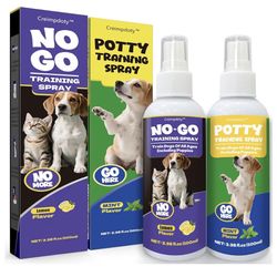 Dog Potty Training Spray Set, Dog Pee Spray, Indoor & Outdoor Potty Training for Dogs & Puppies, Stops Urination & Marking, Puppy Essentials (3.38 fl 