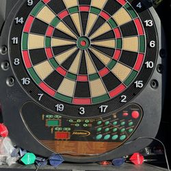 Halex Electric Dartboard with Cabinet