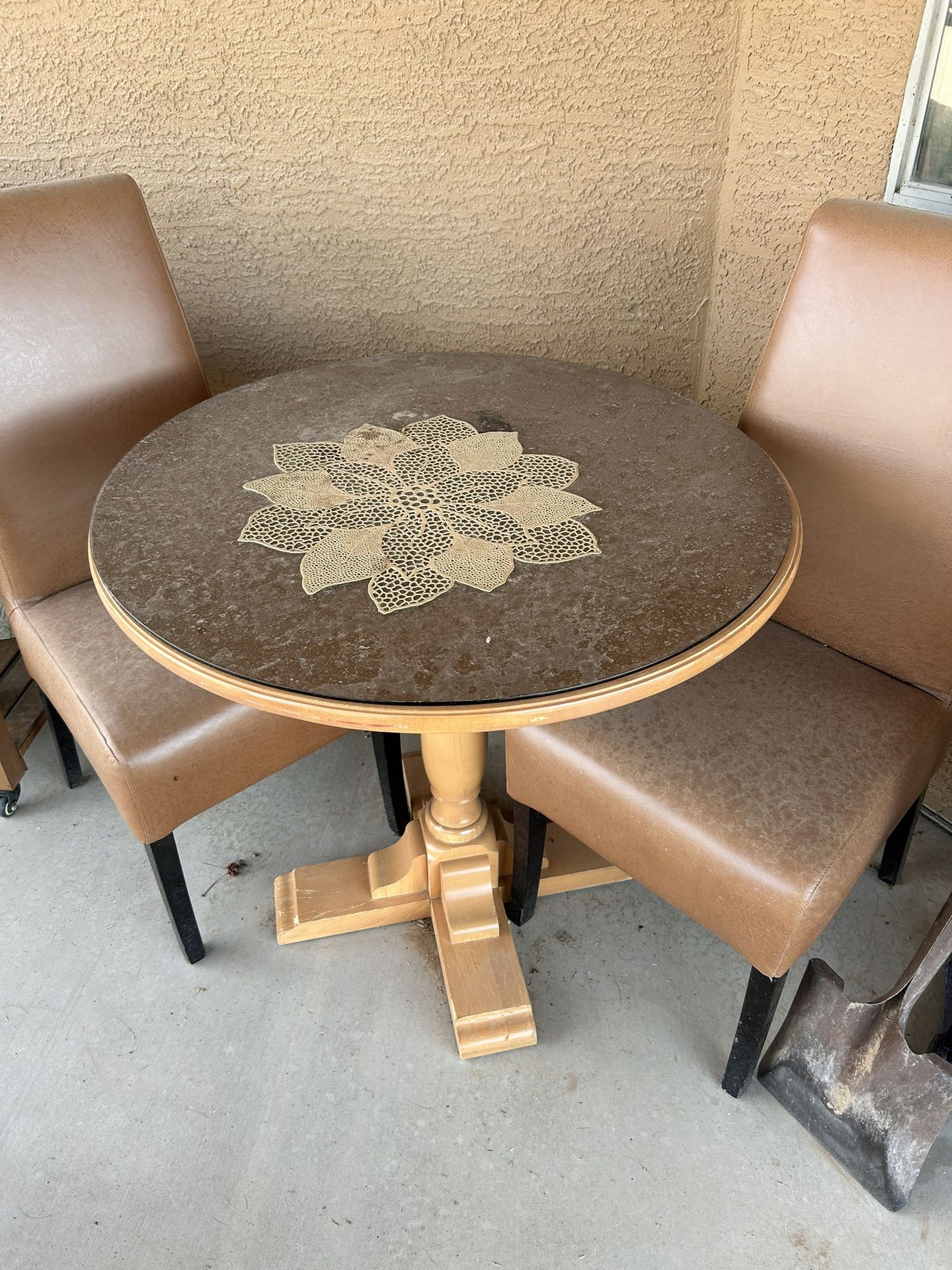Table Two Chairs 