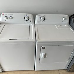Washer and dryer set Amana top load 