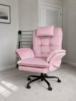 Criss Cross Chair with Flip-Up Armrests and Headrest, 135° Reclining Swivel Executive Chair with Side Pockets, Big and Tall Computer Desk Chair