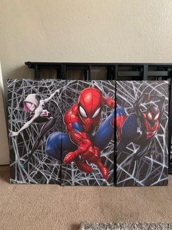 3pc Spider-Man canvas