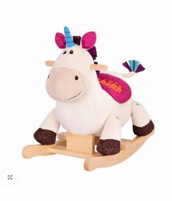 B Toys Wooden Unicorn Rocker Rodeo- Genuine Dilly Dally
